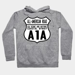 A1A Scenic & Historic Coastal Byway All-American Road route shield Hoodie